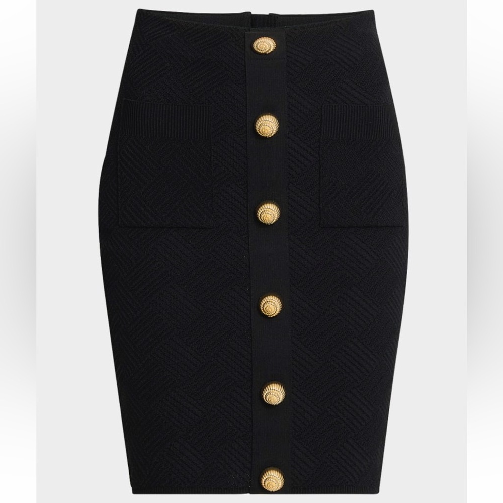 Balmain skirt with Gold Accents